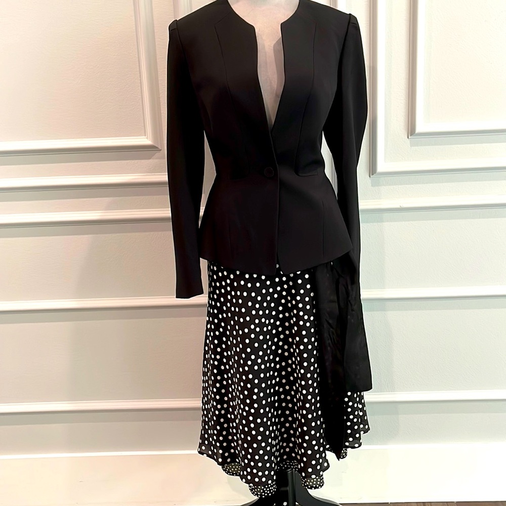 Jones NY 2-Layer Polka-Dot Skirt